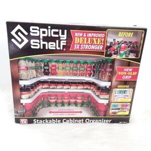 Deluxe Spicy Shelf Stackable Cabinet Organizer